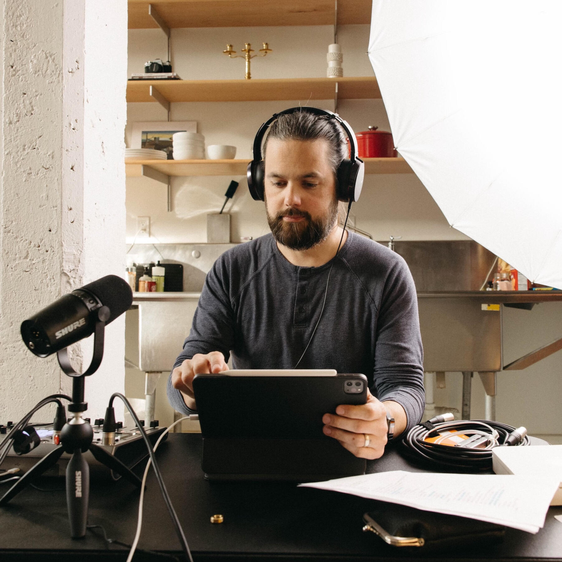 Producing a live event using Switcher Studio.